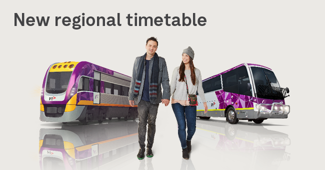 New regional timetables for V/Line
